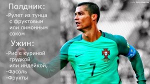 Рацион питания Криштиану Роналду. Меню на день | СОЛЬ ЖИЗНИ