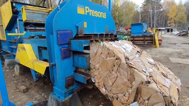 Горизонтальный пресс для макулатуры Presona LP50VH1 смотреть онлайн