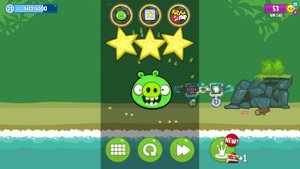 Bad Piggies - ROBOT PIG TAKING CRATE AND MEET ANGRY BIRDS ON A GOLDEN PLANE!