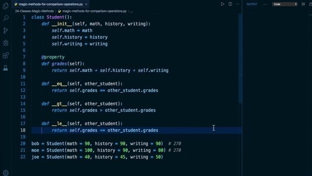 Python Programming Tutorial # 188 | Magic Methods for Comparison Operation in Python - English