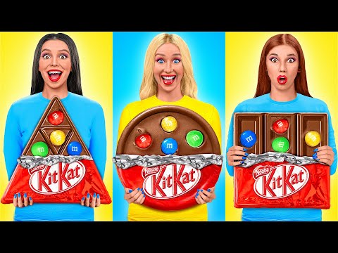 Геометрический челлендж с едой _ Смешные моменты с TeenDO Challenge