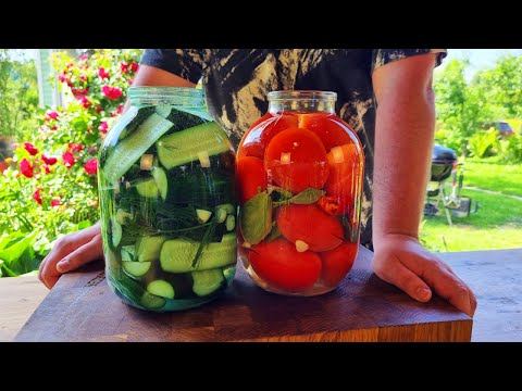 МАЛОСОЛЬНЫЕ ОГУРЦЫ и ПОМИДОРЫ. БЫСТРО и ВКУСНО.