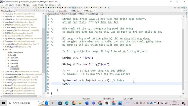 Java - String pool là gì - Sự thú vị của String - Cách so sánh các chuỗi trong java смотреть онлайн
