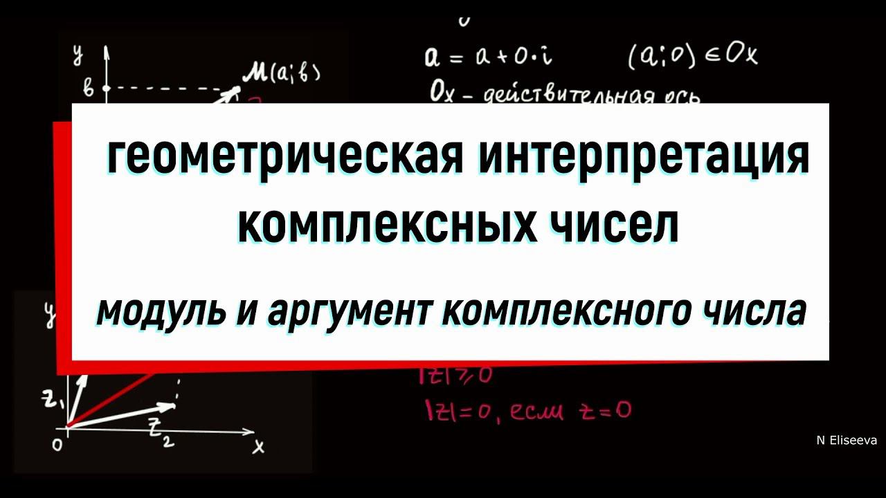 2. Геометрическая интерпретация комплексных чисел. Модуль и аргумент комплексного числа