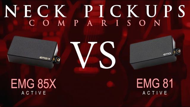 EMG 85X vs EMG 81 - Active NECK Pickup Guitar Comparison / Demo смотреть онлайн