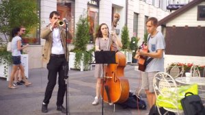 Джаз на улице - Москва - Талантливые ребята играют и поют Jazz