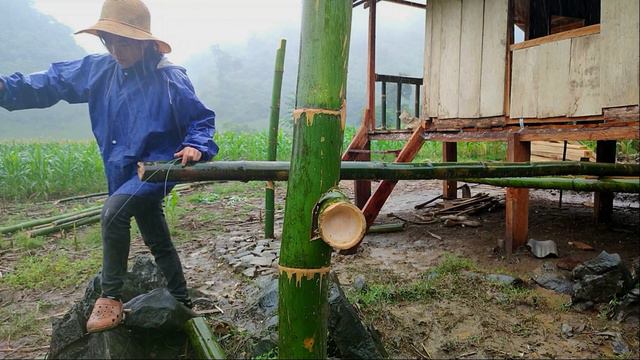 Build a wooden house / create a kitchen space / Start a new life and farm building / Part 4 смотреть онлайн