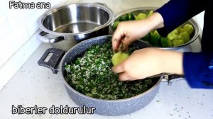 📣BİBER Dolmasını BU İÇ Harçla DOLDURUN❗Zeytinyağlı DOLMA Tarifi😋