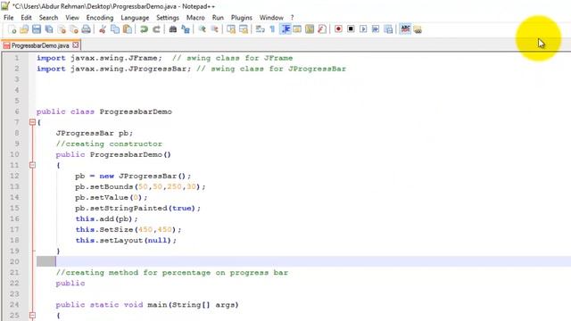 JProgressBar Tutorial Java with source code смотреть онлайн