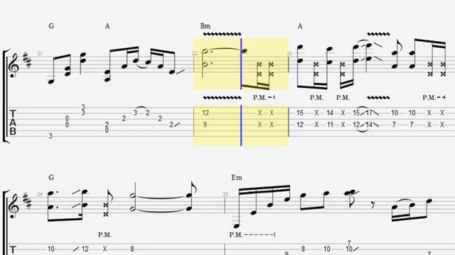 Mauricio Cailet - Sunset Blvd TAB - instrumental electric guitar tab (PDF + Guitar Pro)