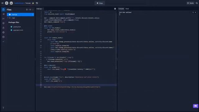 Slash Commands für DEINEN Discord BOT | Folge#6 | Discord Bot Programmierung (Python/discord.py)