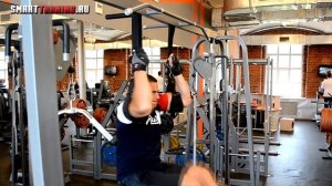 Нижний пресс на петлях | Подъем ног в висе на петлях.