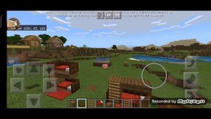 Красивая двухэтажная кровать в майнкрафте, быстро и просто