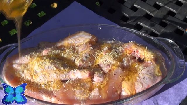 №11 ФУД ШОУ "Готовим с любовью и улыбкой" Курица в медовой глазури на огне
