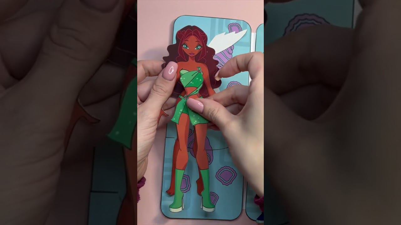 Бумажные куклы Фея Лейла с одеждой #shorts #бумажныеподелки #бумажныекуклы смотреть онлайн