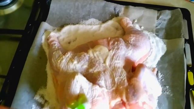 Курица на соли