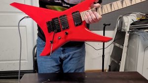 Jackson Warrior WRX24 - Ferrari Red - Add EMG's and it is almost perfect.