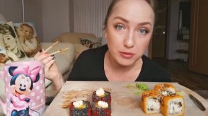 МУКБАНГ / РОЛЛЫ /  MUKBANG / ROLLS / not ASMR