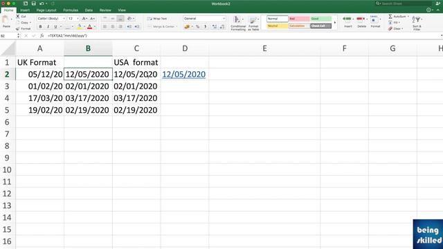When not to use TEXT function for changing date formatting in Excel? MS Excel Tutorial смотреть онлайн