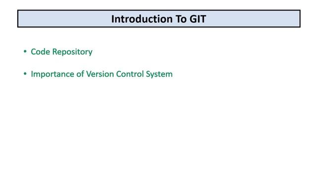 Introduction to GIT- Version control system