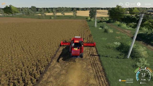 УБОРКА ПОДСОЛНУХОВ | FARMING SIMULATOR 19 #4 смотреть онлайн