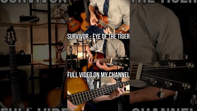 Eye Of The Tiger - Survivor (Acoustic Guitar Ensemble Cover and Arrangement) w Tabs 2 смотреть онлайн
