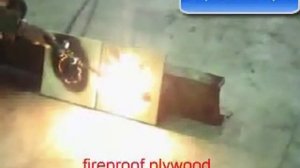 Испытание трудногорючей фанеры импорт