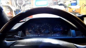 снятие щитка приборов \ приборной панели на мерседес W124