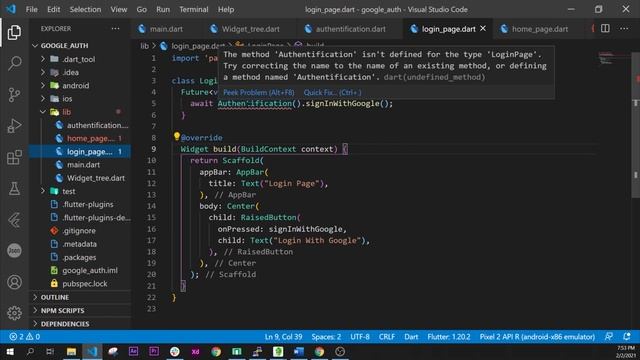 Flutter Google Sign In Firebase IOS