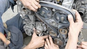 Mitsubishi mini pajero 1100cc engine timing belt install