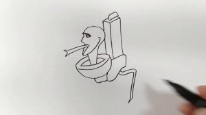 Как нарисовать Паразит из Skibidi Toilet