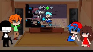Friday Night Funkin characters react to fnf pibby mods(Gacha reaction)
