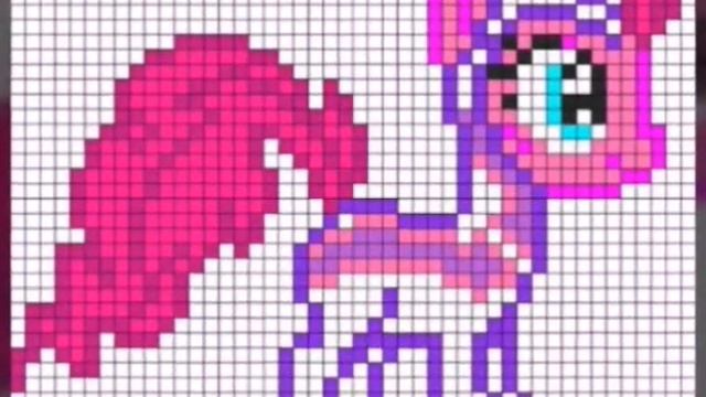 Схемы рисунков по клеточкам пони и фнаф смотреть онлайн