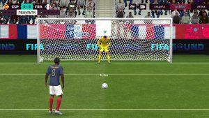 Испания - Франция (3-3)После пенальти победа Франции. Решающий момент mbappe