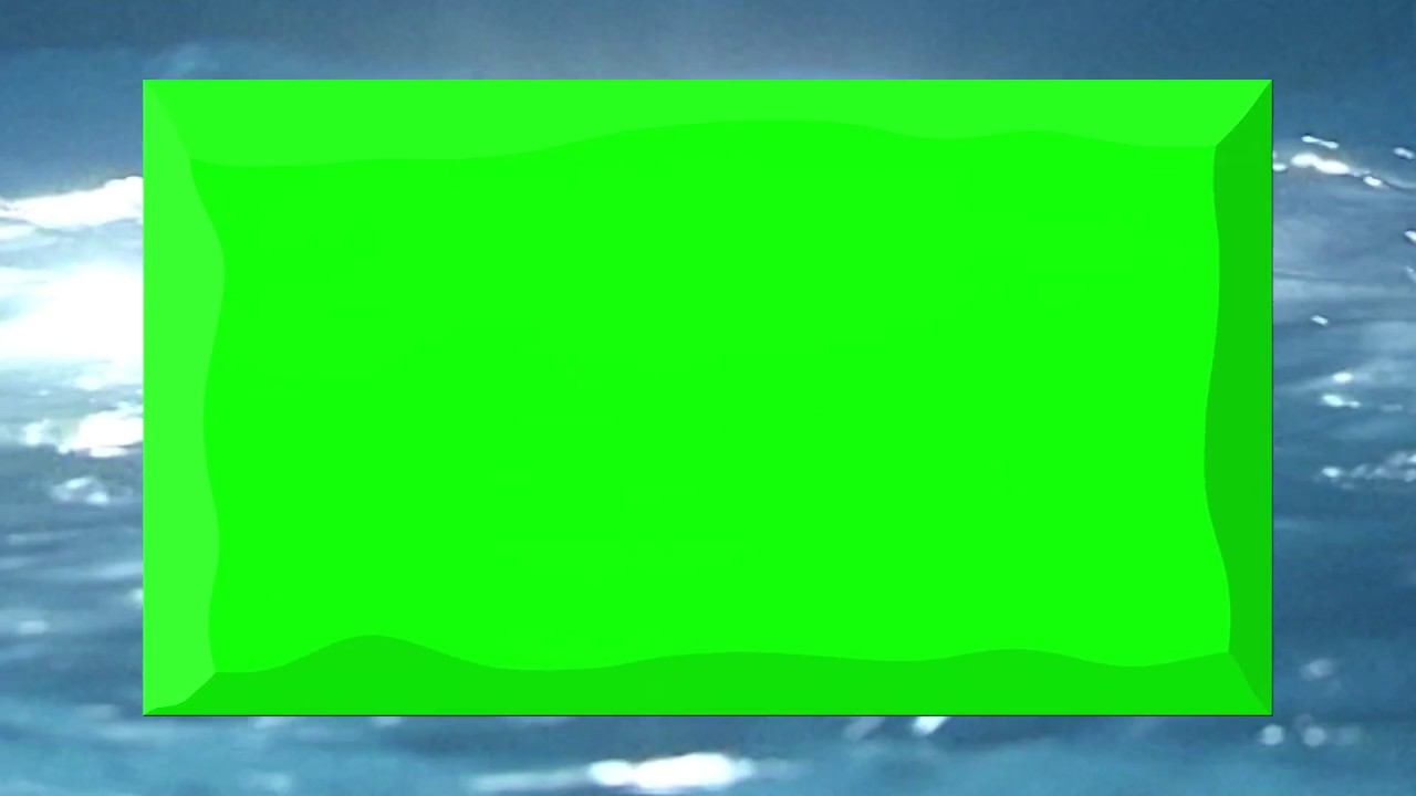 Green Screen Water Frame Футаж рамка вода Хромакей