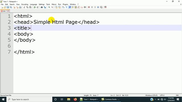 Hello world | Html Tutorial | E3schools