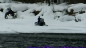 На снегоходах в Хакасию. Утопили снегоход!!!
