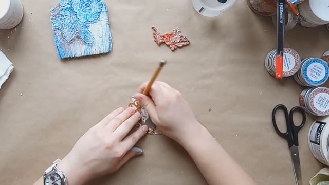 DIY/ мастер класс делаем альтер кисть в техниках микс медиа смотреть онлайн