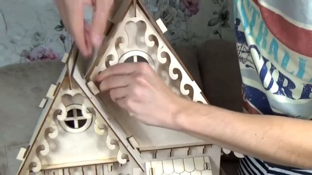 Большой деревянный кукольный дом Распаковка и обзор смотреть онлайн