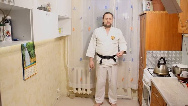 №12. Отжимания и Айкидо дома. Сенсей Тида расскажет о повороте. И повторим никадзё. смотреть онлайн