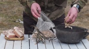 Вареное и копченое сало / сало в специях