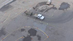 Автодром автошколы ДОСААФ в Сургуте - видео №1 (снято через квадрокоптер)