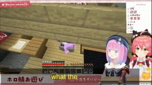 Sakura Miko Having Headache Babysitting Himemori Luna | Minecraft [Hololive/Eng Sub]