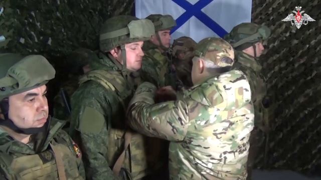 Награждение бойцов добровольческих отрядов «БАРС»