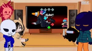 Friday Night Funkin' Mod Characters Reacts | Vs. Imposter V3 update Secret song - Defeat | FNF