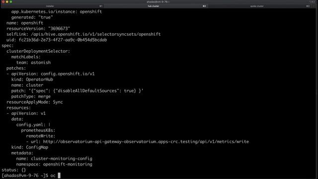 Applying gitops configuration in a multi-cluster environment using Argo CD and Openshift/Hive