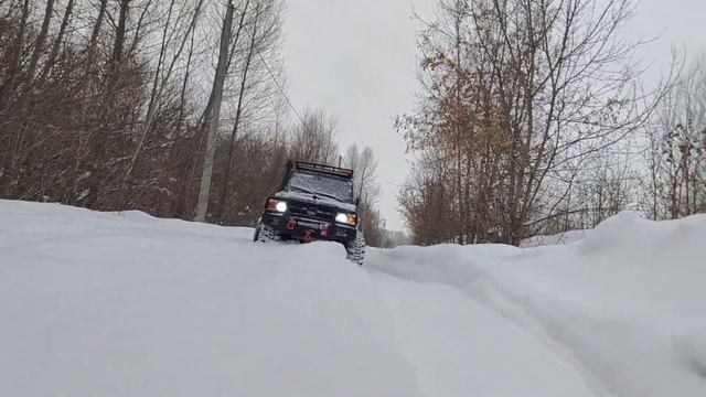 Зимние приключение! Off-road Toyota Land cruiser 70 - Jeep Wrangler. смотреть онлайн