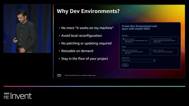 AWS re:Invent 2022 - Amazon CodeCatalyst Dev Environments in action (DOP317) смотреть онлайн