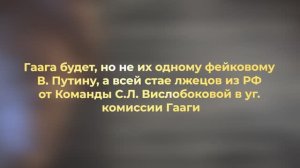 Суд в Гааге скоро над Жидостаном РФ!