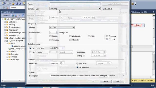 SQL Server DBA     SQL Server Agent 4 Delete Example